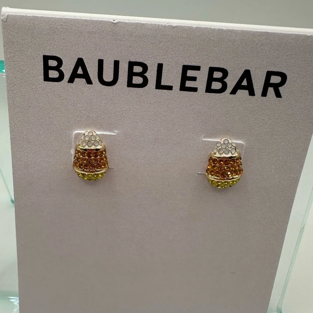 BaubleBar small Candy Corn earrings NWT - Picture 3 of 6